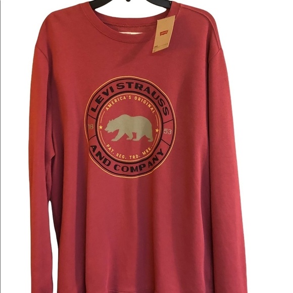 Levi’s Mens Lightweight Sweatshirt NWT - Picture 1 of 9